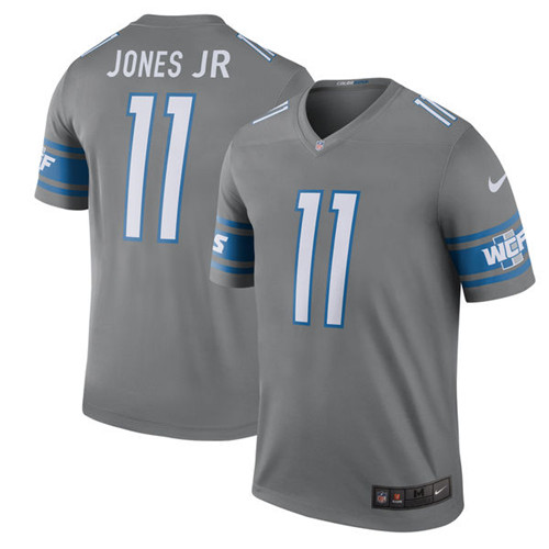 2019 Men Detroit Lions #11 Jones Jr grey Nike Vapor Untouchable Limited NFL Jersey